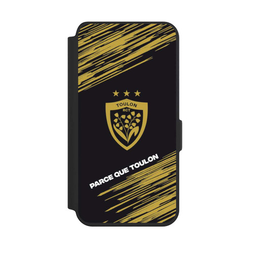 Samsung Galaxy S24 NIVOflip RCT Logo Gold Monochrom