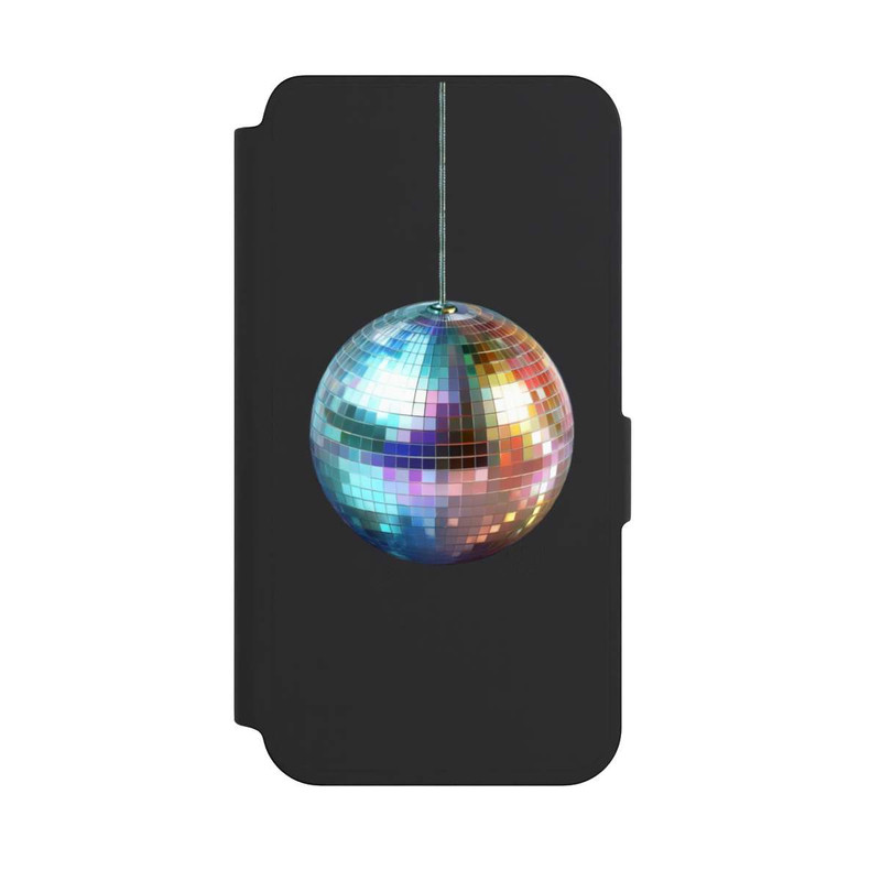 Galaxy S24 NIVOflip Discokugel Party Blau Gold Transparent mit KI