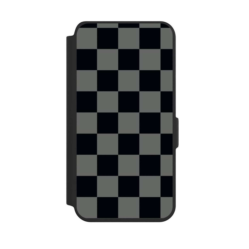 Galaxy S24 NIVOflip Checked Pattern Black Grey