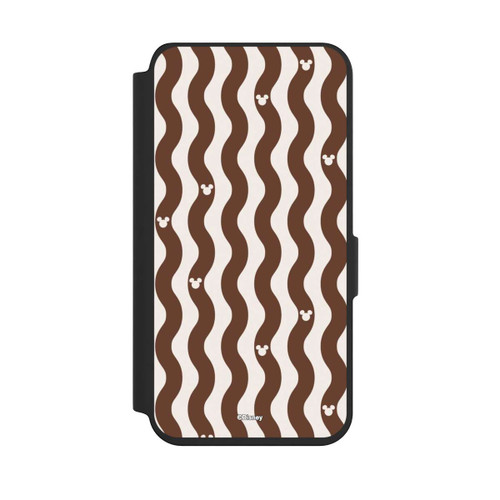 Samsung Galaxy S24 NIVOflip Micky Maus Muster Braune Wellen