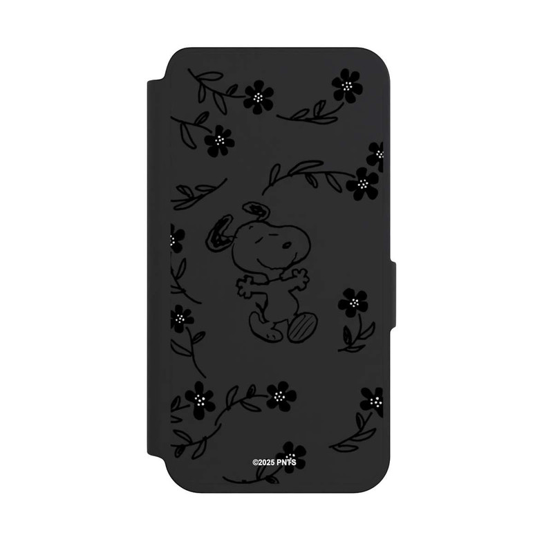 Galaxy S24 NIVOflip Snoopy und Flowers Transparent
