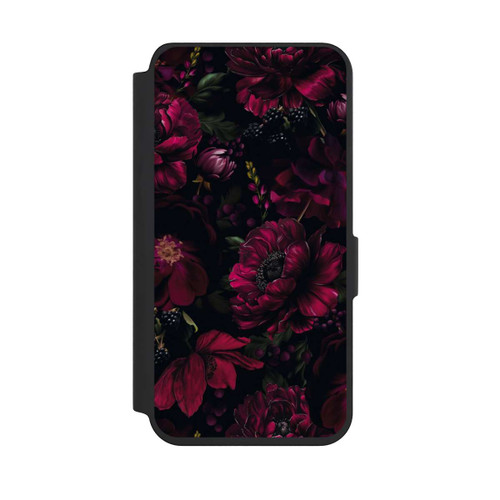 Samsung Galaxy S24 NIVOflip Dunkle Rote Blumen Liebe
