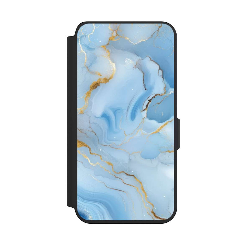 Galaxy S24 NIVOflip Blue Marble Goldprint