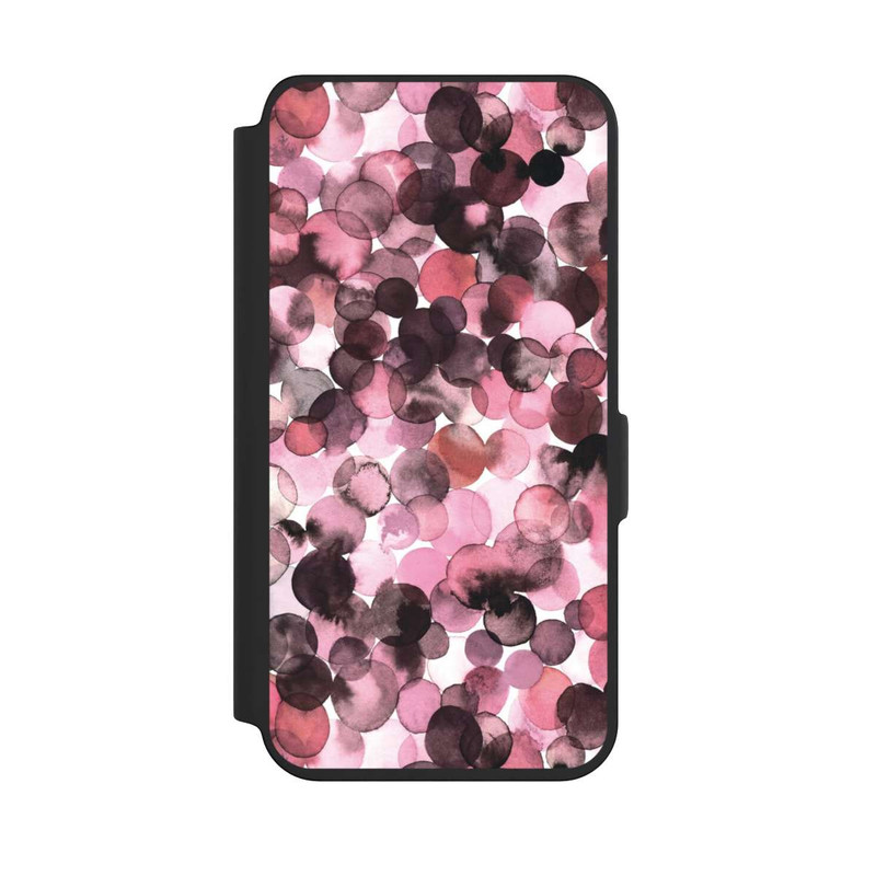 Galaxy S24 NIVOflip Purple Dots Watercolor
