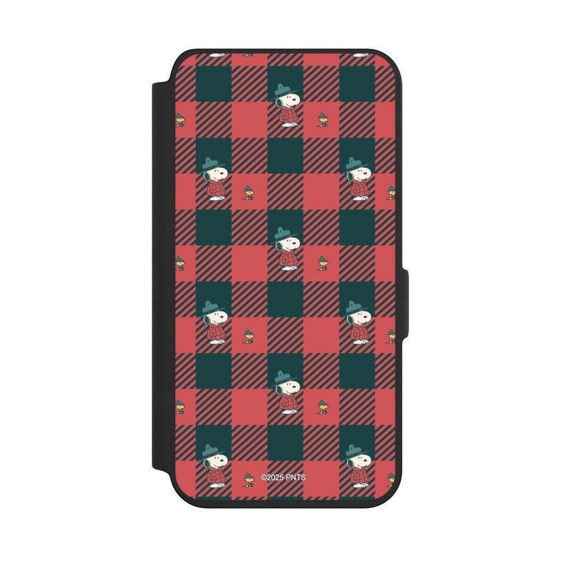 Galaxy S24 NIVOflip Peanuts Red Tartan Pattern