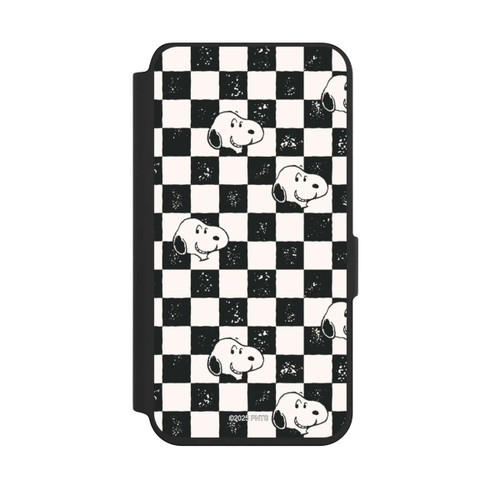 Samsung Galaxy S24 NIVOflip Snoopy Heads Checked Pattern