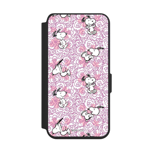 Samsung Galaxy S24 NIVOflip Peanuts Pink Roses Pattern