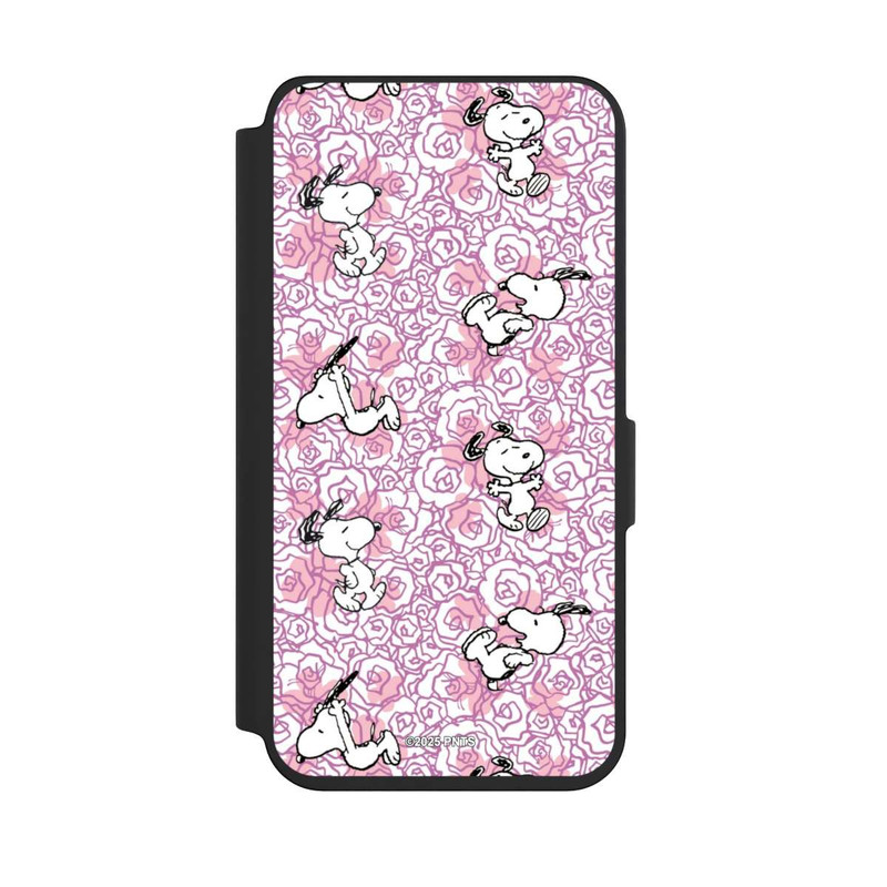 Galaxy S24 NIVOflip Peanuts Pink Roses Pattern