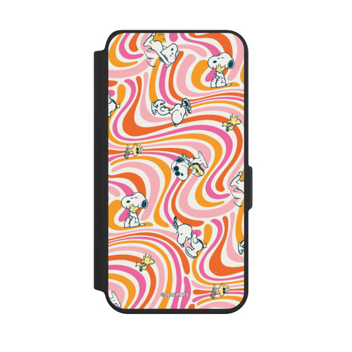 Samsung Galaxy S24 NIVOflip Peanuts Hippie Pattern Orange