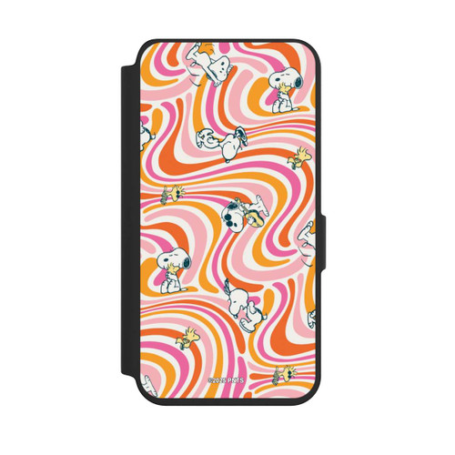 Samsung Galaxy S24 NIVOflip Peanuts Hippie Pattern Orange
