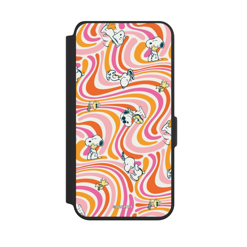 Galaxy S24 NIVOflip Peanuts Hippie Pattern Orange