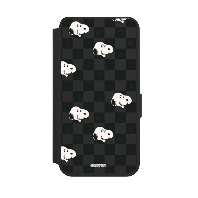 Galaxy S24 NIVOflip Snoopy Checked Pattern