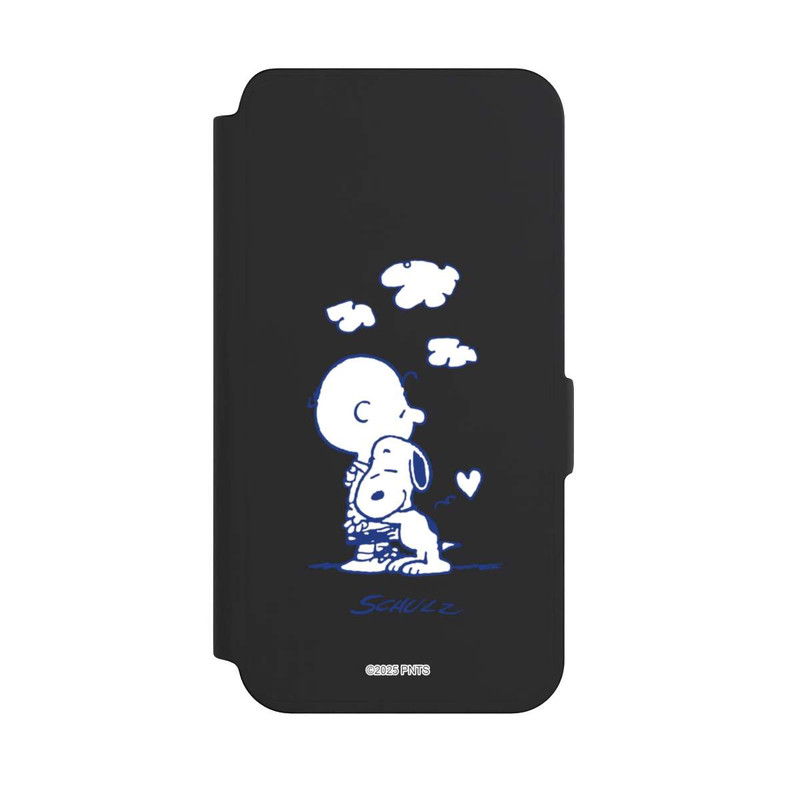 Galaxy S24 NIVOflip Peanuts Charlie Brown Snoopy Hug Transparent