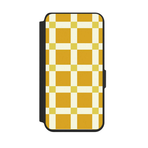 Samsung Galaxy S24 NIVOflip Kariert Muster Gelb