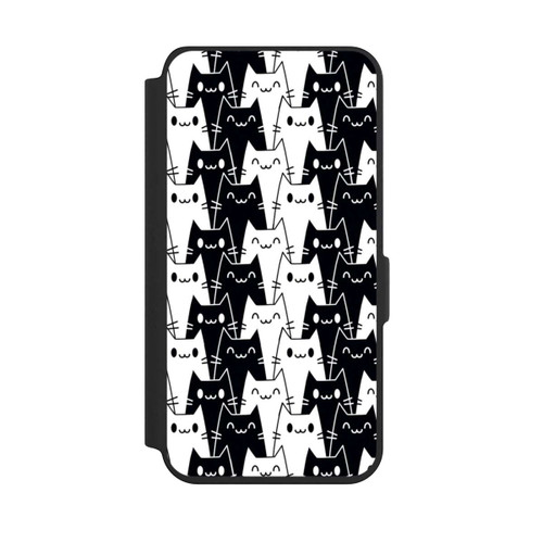 Samsung Galaxy S24 NIVOflip Papier Peint Chat Noir Blanc