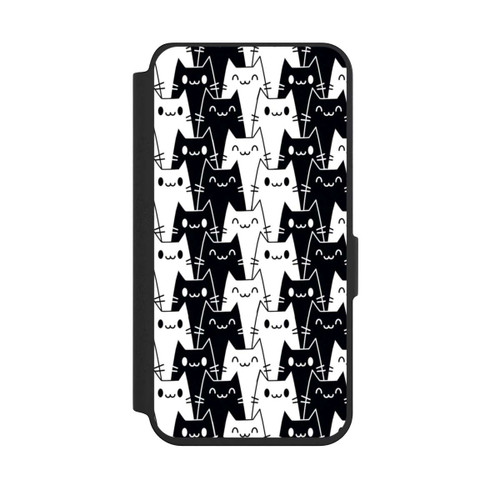 Samsung Galaxy S24 NIVOflip Cat Wallpaper Black White