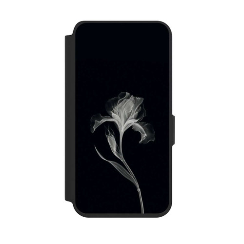 Samsung Galaxy S24 NIVOflip Negativ Flower Grey on Black with AI