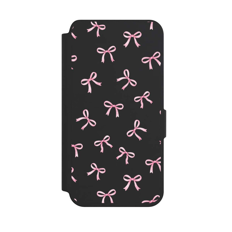 Galaxy S24 NIVOflip Pink Bows transparent with AI