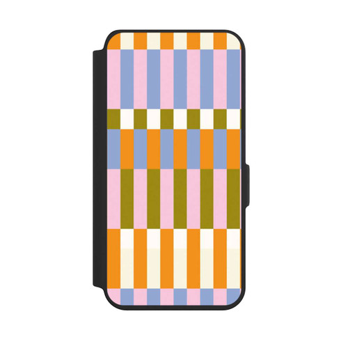 Samsung Galaxy S24 NIVOflip Thème à Carreaux Colorés et Audacieux