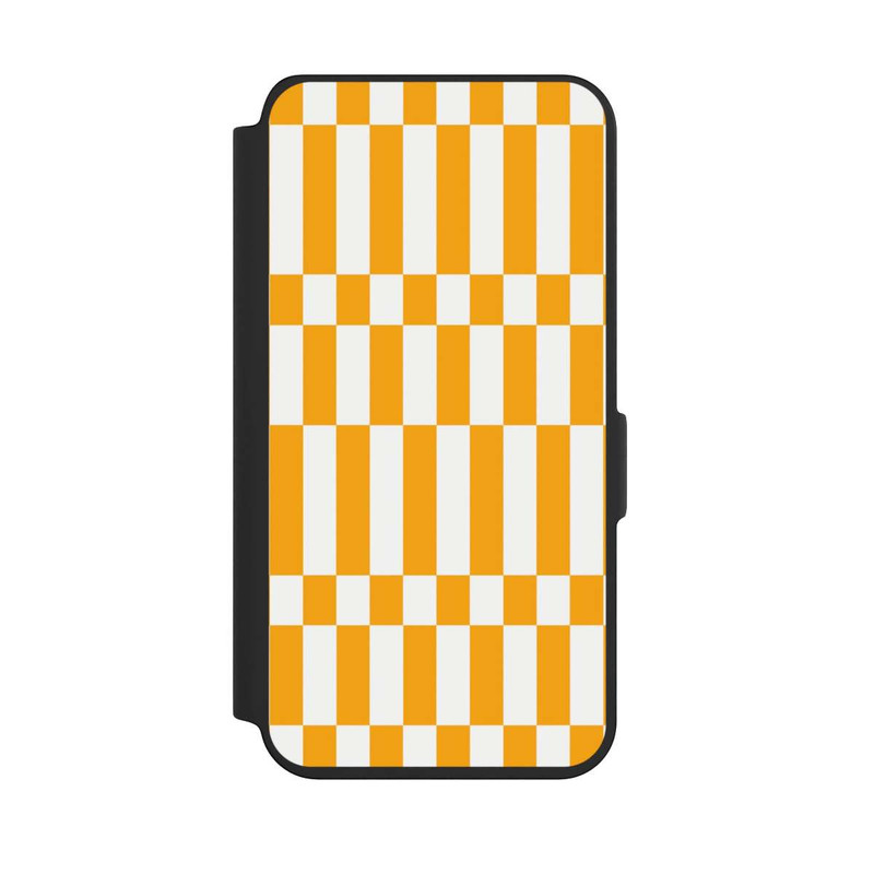 Galaxy S24 NIVOflip Motif à Carreaux d'Été Jaune Vif