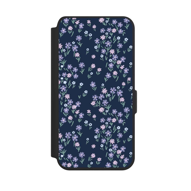 Galaxy S24 NIVOflip Dark Blue Floral Theme