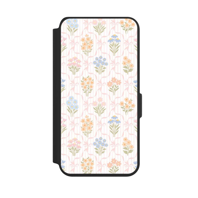 Galaxy S24 NIVOflip Vintage Frühlingsblumenstrauß im Cottagecore Stil