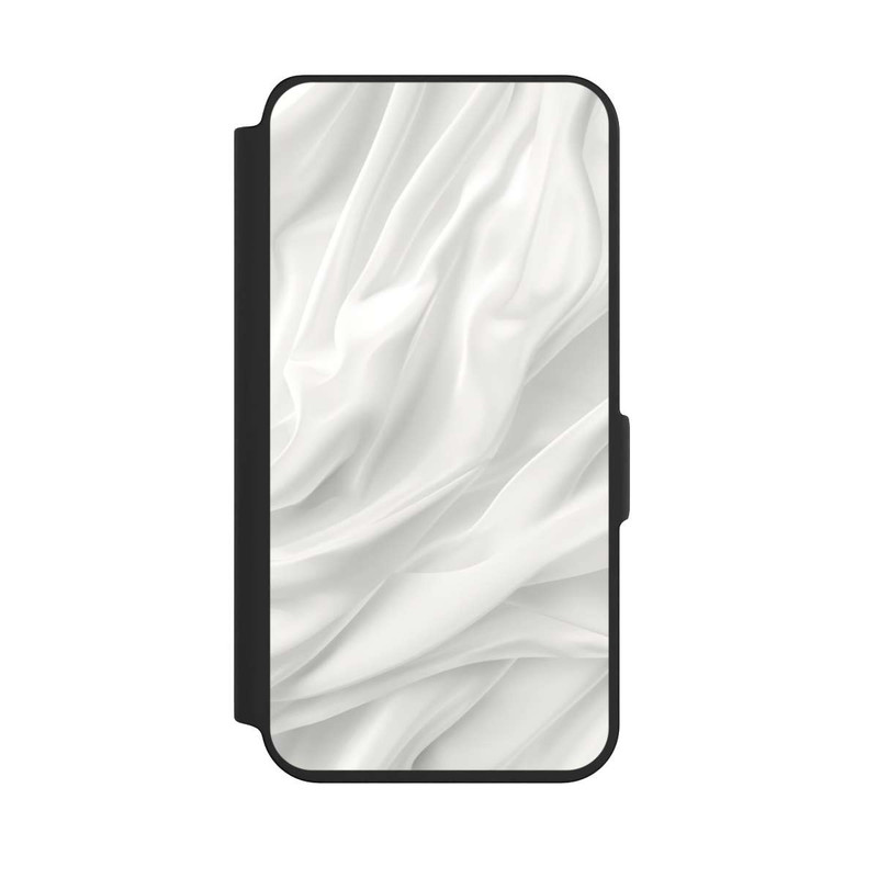 Galaxy S24 NIVOflip Texture Lisse Satinée Blanche avec IA