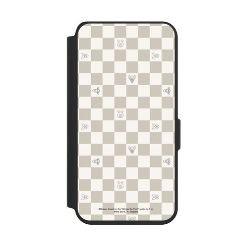 Samsung Galaxy S24 NIVOflip Winnie the Pooh Checked Pattern Beige