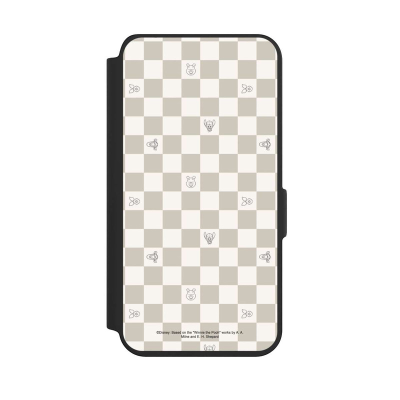 Galaxy S24 NIVOflip Winnie the Pooh Checked Pattern Beige