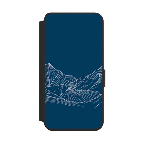 Samsung Galaxy S24 NIVOflip Blue Mountain Contour Lines