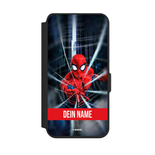 Samsung Galaxy S24 NIVOflip Spiderman Webs in Action Personalisierbar