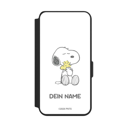 Samsung Galaxy S24 NIVOflip Snoopy And Woodstock Cuddling Personnalisable