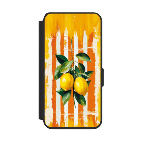 Samsung Galaxy S24 NIVOflip Summer Lemons on Stripes with AI