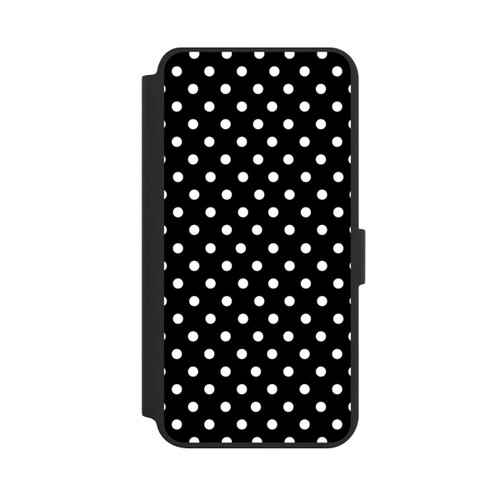 Samsung Galaxy S24+ NIVOflip Confettis blancs sur fond noir