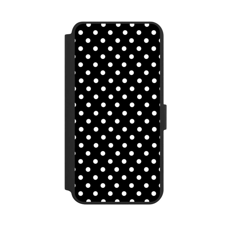Galaxy S24 + NIVOflip Confettis blancs sur fond noir