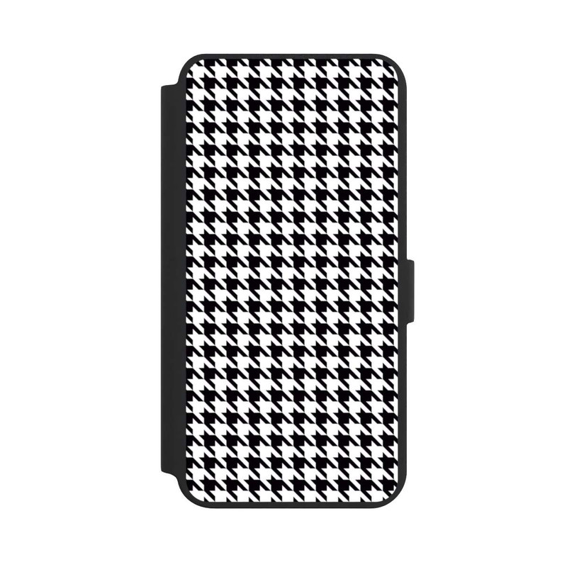 Galaxy S24 + NIVOflip Hahnentritt Schwarz Weiß