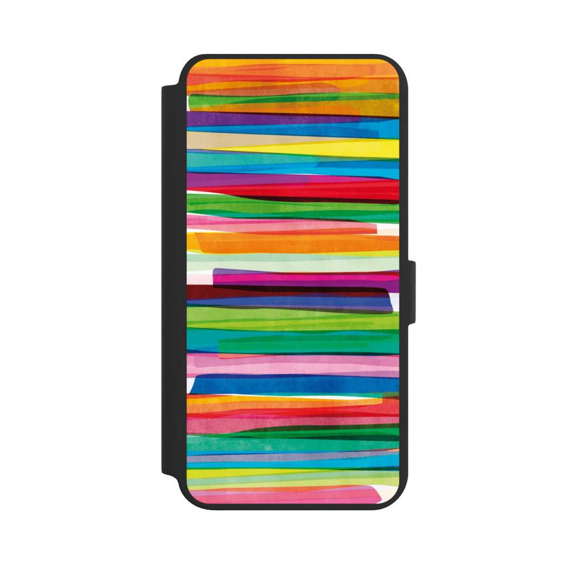 Galaxy S24 + NIVOflip Bunte Streifen1