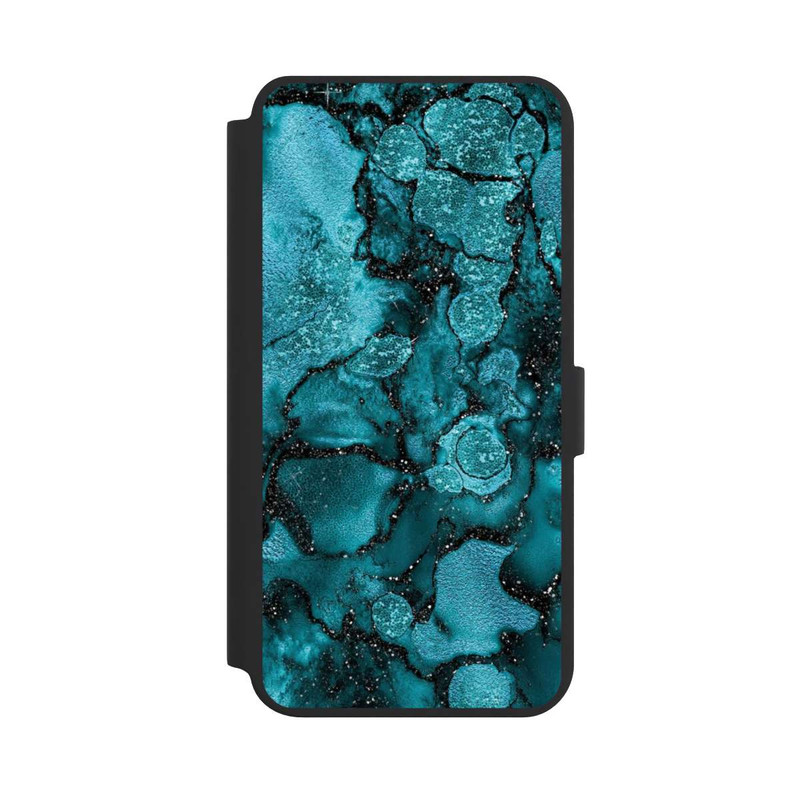 Galaxy S24 + NIVOflip Blue Glitter Look