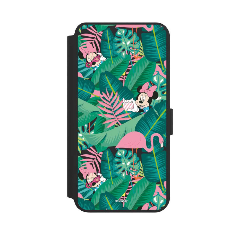 Galaxy S24 + NIVOflip Minnie Summer Palmblätter ohne Hintergrund