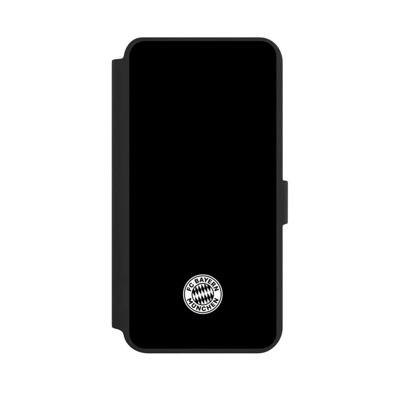 Galaxy S24 + NIVOflip Klassisches FCB Logo Klein - Weiß auf Schwarz