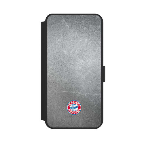 Samsung Galaxy S24+ NIVOflip Klassisches FCB Logo Klein - Bunt auf Metalllook