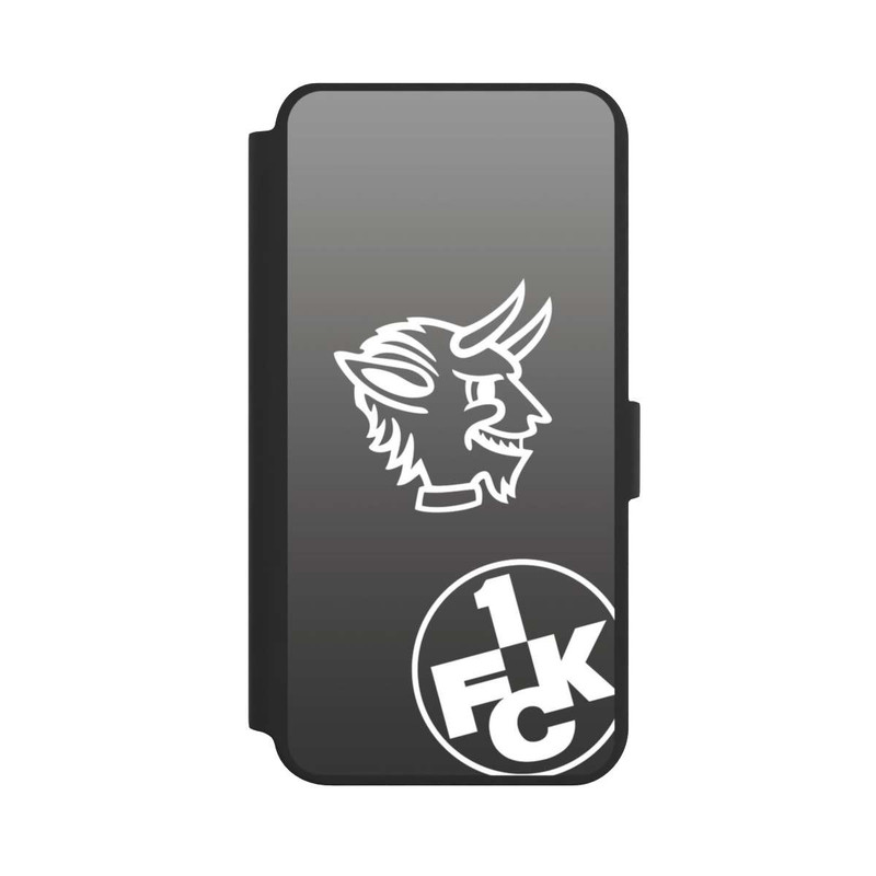 Galaxy S24 + NIVOflip Teufelskopf FCK auf Schwarz