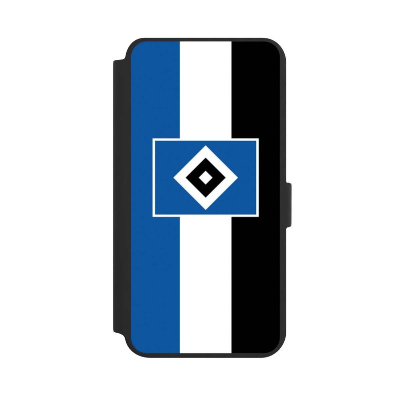 Galaxy S24 + NIVOflip HSV Streifen - Blau-Weiß-Schwarz