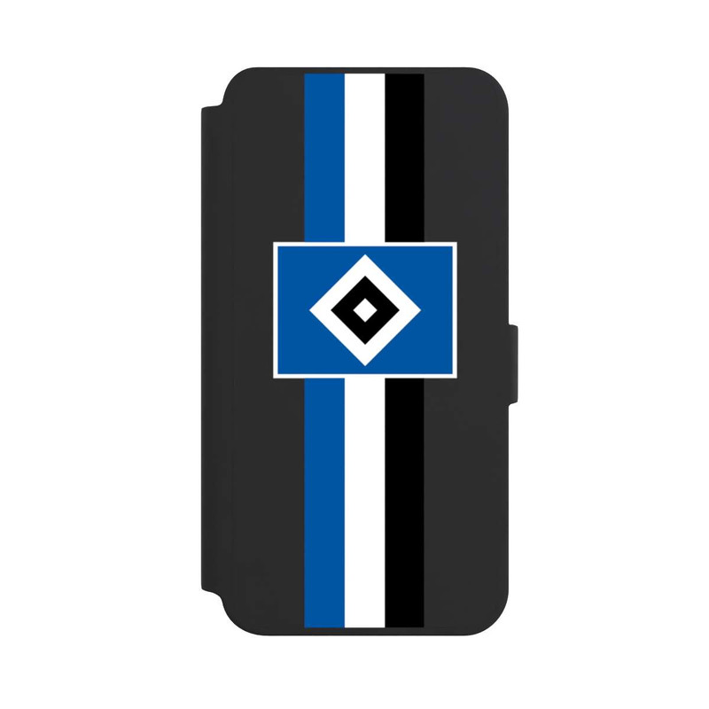 Galaxy S24 + NIVOflip HSV Streifen - Blau-Weiß-Schwarz - ohne Hintergrund