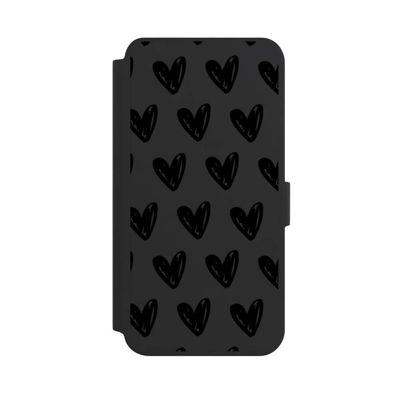 Galaxy S24 + NIVOflip Coeurs noirs sans fond