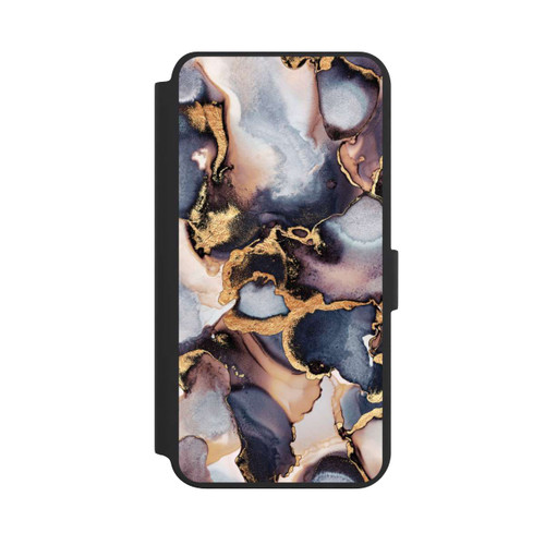 Samsung Galaxy S24+ NIVOflip Verträumte Tinte Grau-Golddruck