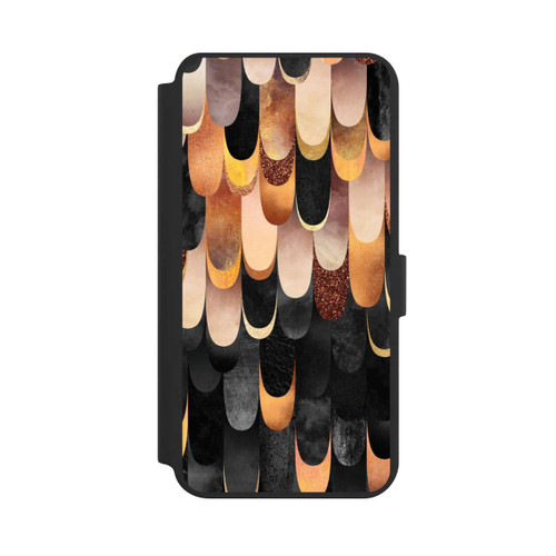 Samsung Galaxy S24+ NIVOflip Plumes Cuivre et Noir