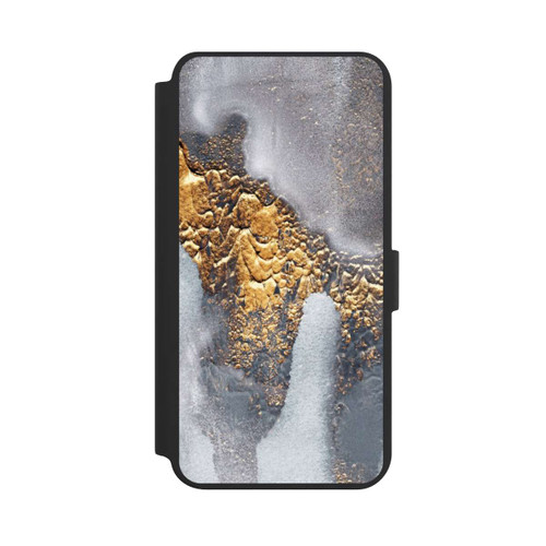 Samsung Galaxy S24+ NIVOflip Beton-Gold-Glitzerlook