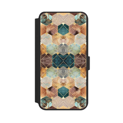 Samsung Galaxy S24+ NIVOflip Natural Hexagons And Diamonds