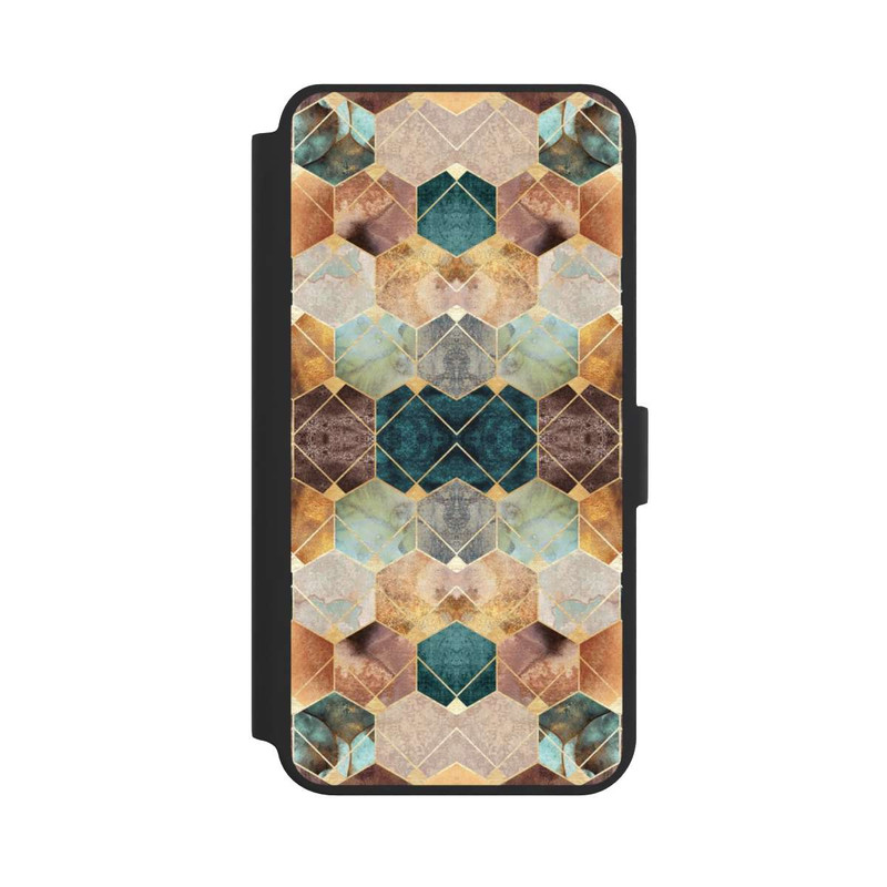 Galaxy S24 + NIVOflip Natural Hexagons And Diamonds
